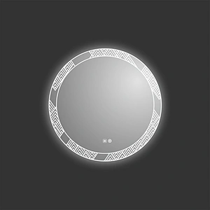 Mosmile Round Wall Touch Anti-fog Bathroom Mirror with LED Light